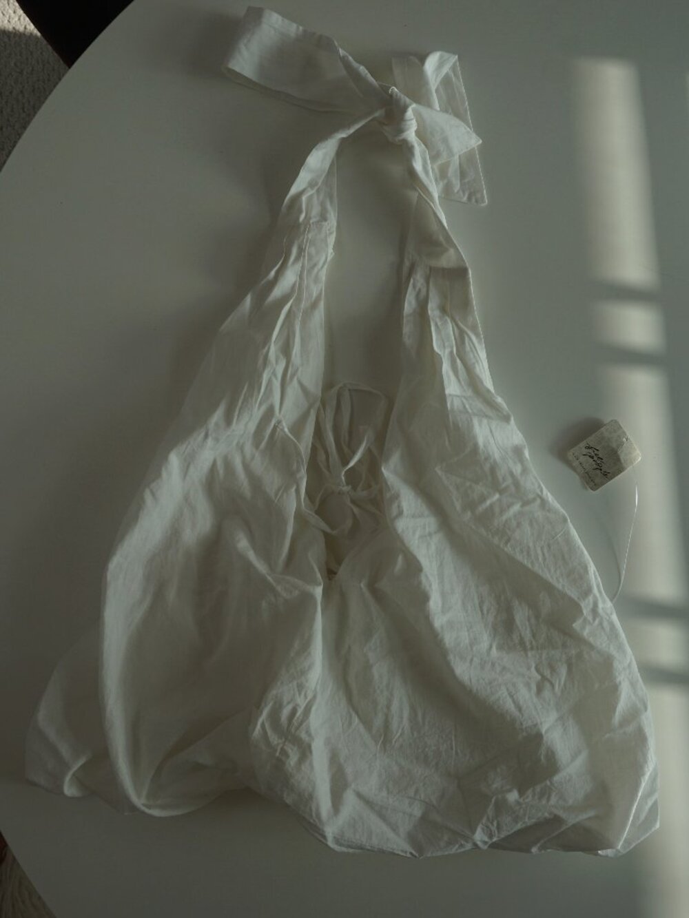 Free People White Halter Tie-Back Tank Top